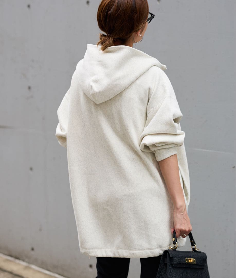 Champion 別注 フードハーフジップドロストプルオーバー