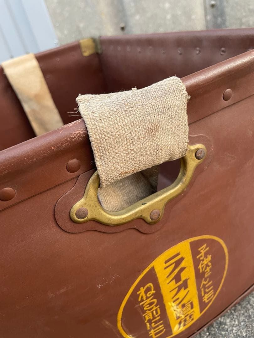 ビンテージ/昭和レトロ/ボテ箱/ライオン/ライオン歯磨/収納/箱