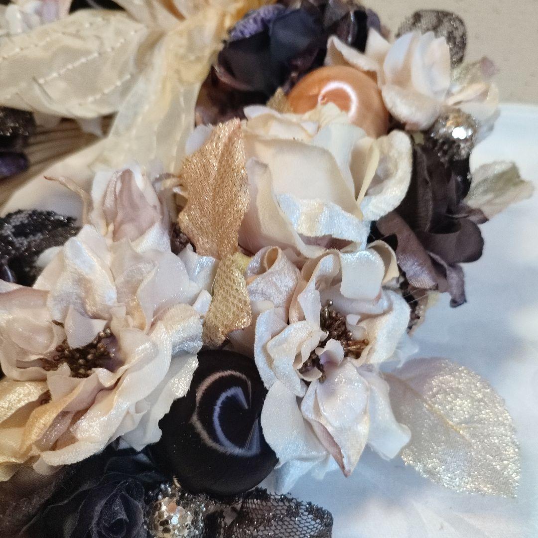 クリスマスリース　大きめ　ローズ　華やか