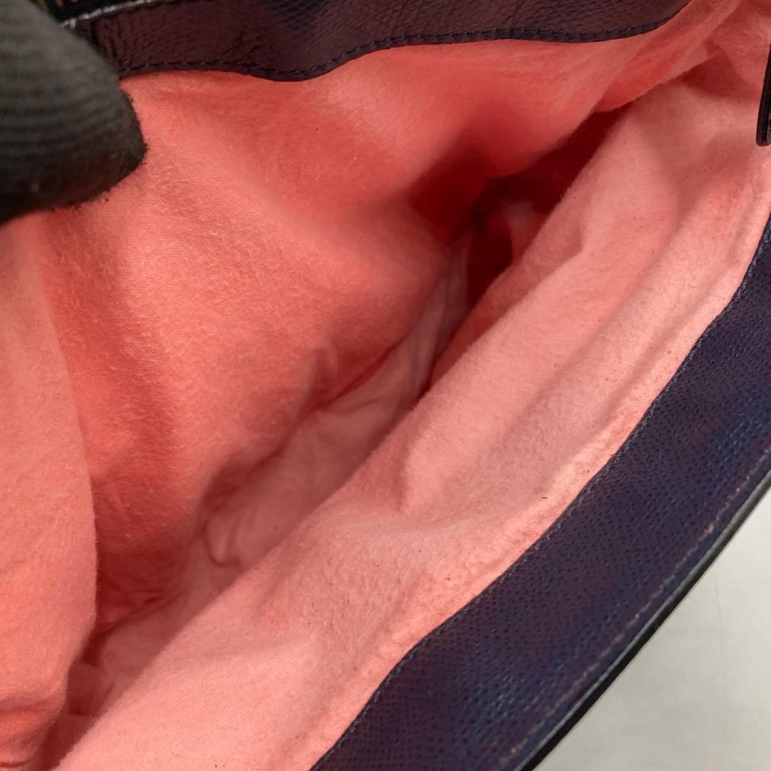 CELINE セリーヌ ハンドバッグ ネイビー レザー イタリア製