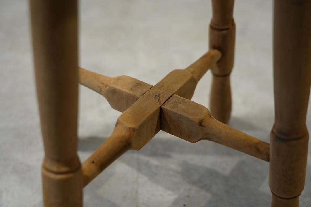 フランス　ビンテージ　木製スツール