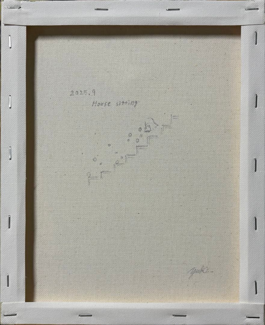 House sitting アクリル画　F3