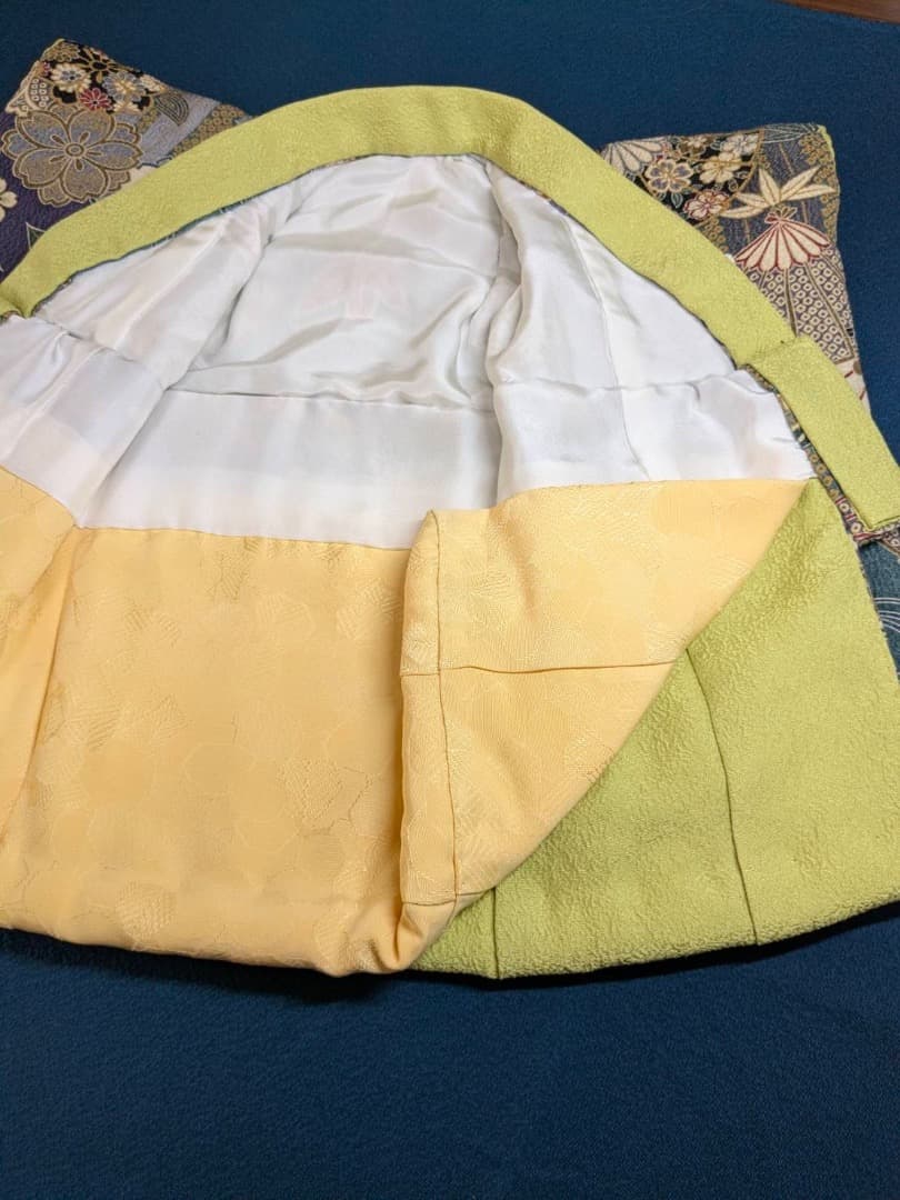 [静] 市松人形 12号サイズの着物と長襦袢のセット