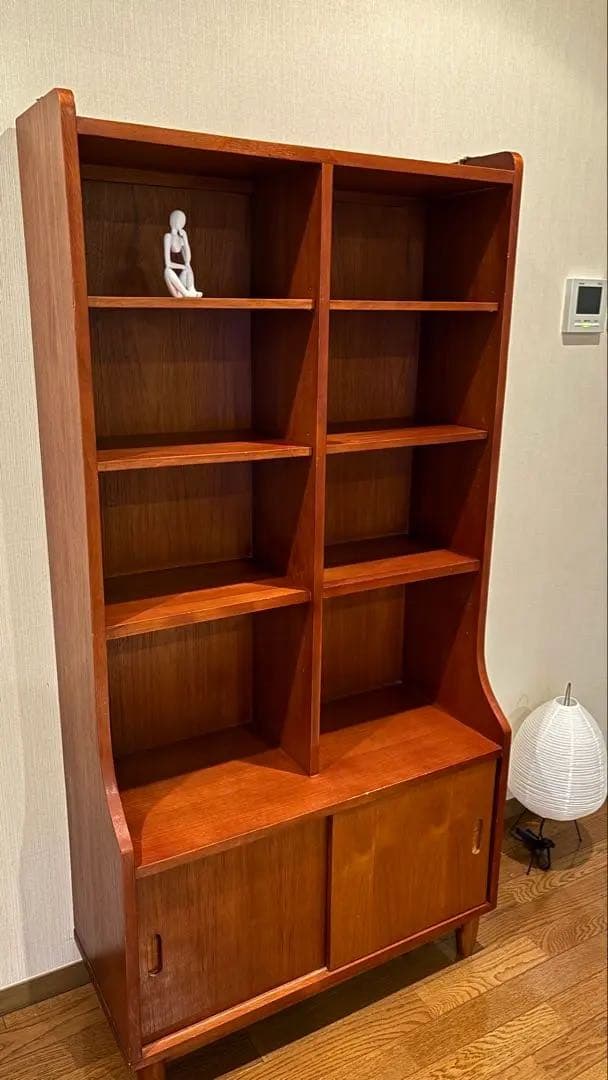 【送料込み】北欧 ヴィンテージ ブックシェルフ 本棚 チーク 160cm