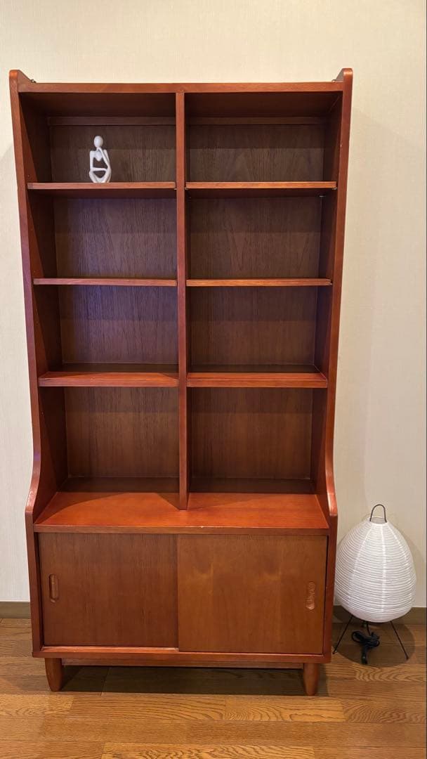 【送料込み】北欧 ヴィンテージ ブックシェルフ 本棚 チーク 160cm