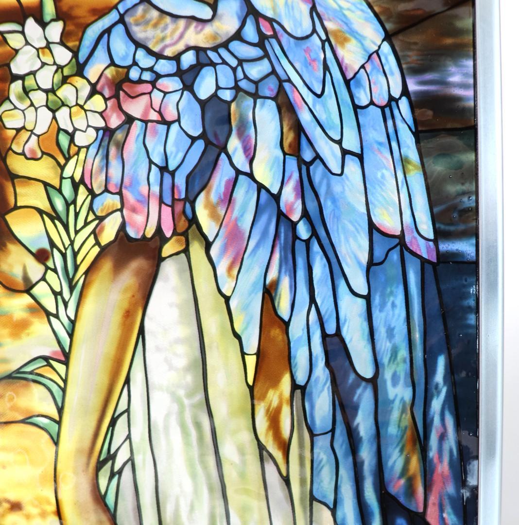 ルイス・C・ティファニー 大型 ヴィンテージステンドグラス 光の復活の天使 教会