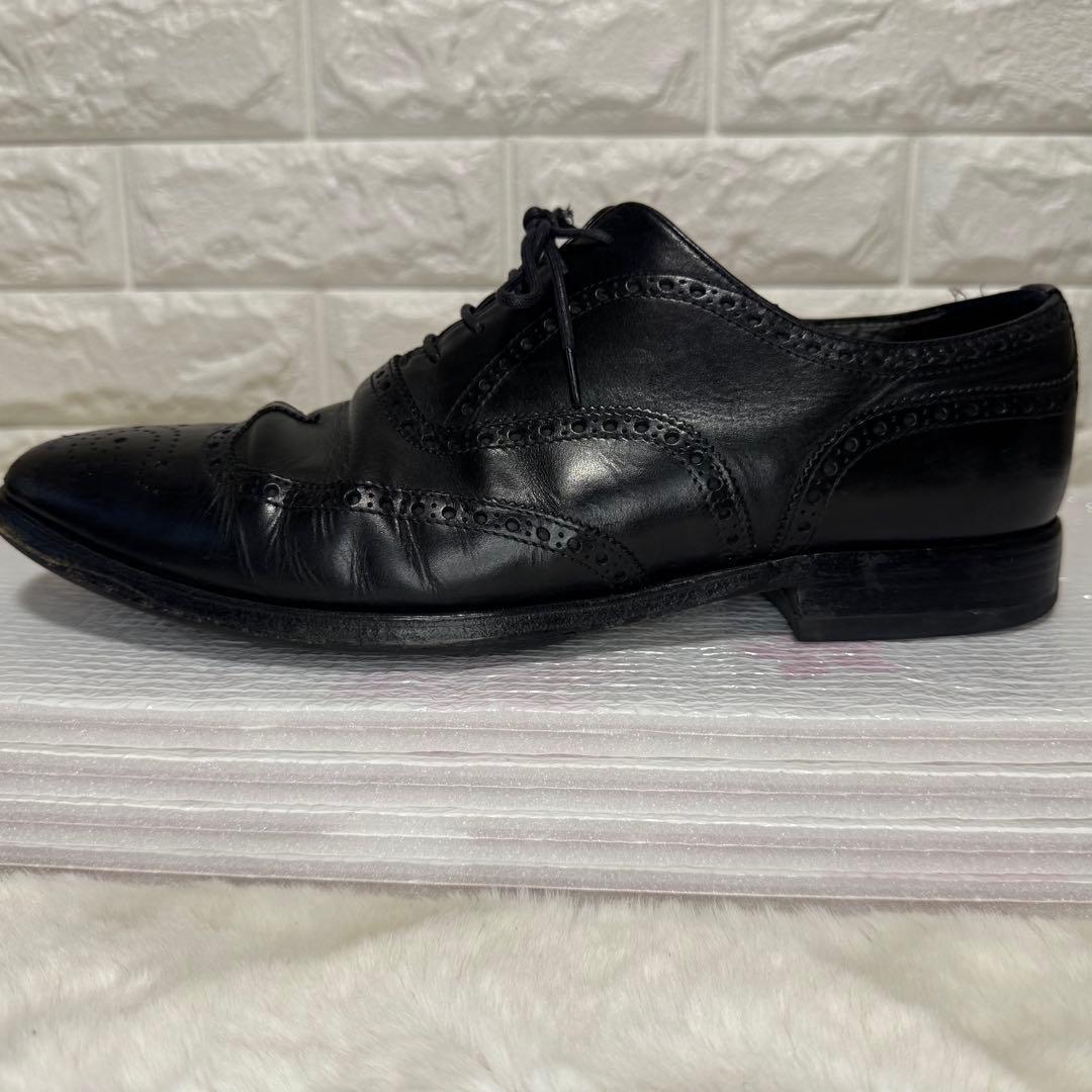 PRADA プラダ　革靴　ビジネスシューズ ウイングチップ 黒 26.5