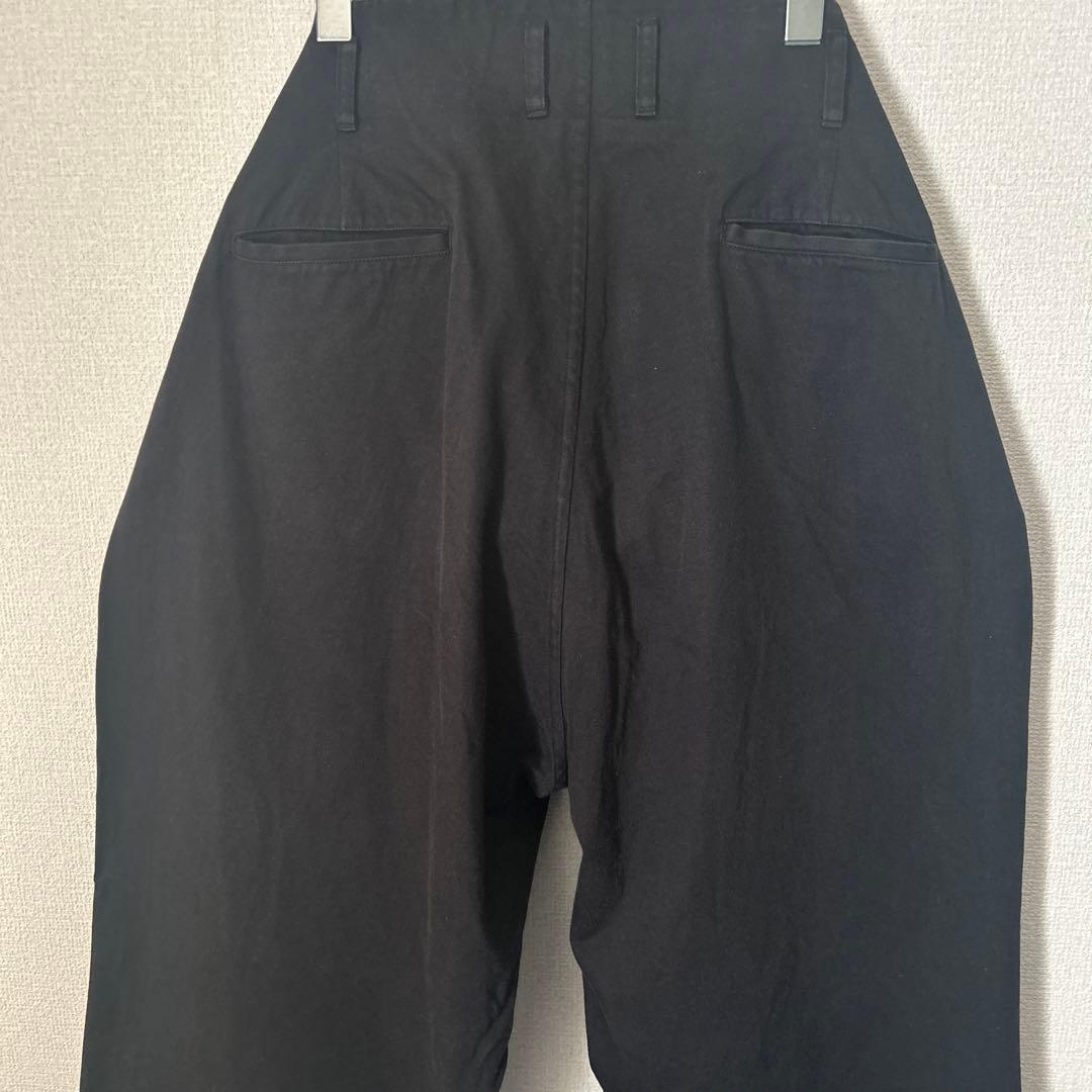 OLD MAN'S TAILOR 黒 ワイドチノパン