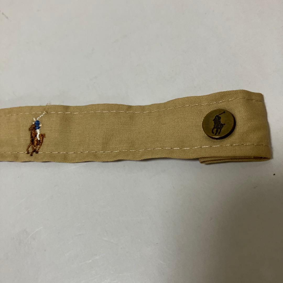 ポロ ラルフローレン 刺繍ロゴ 晴雨兼用長傘 ベージュ