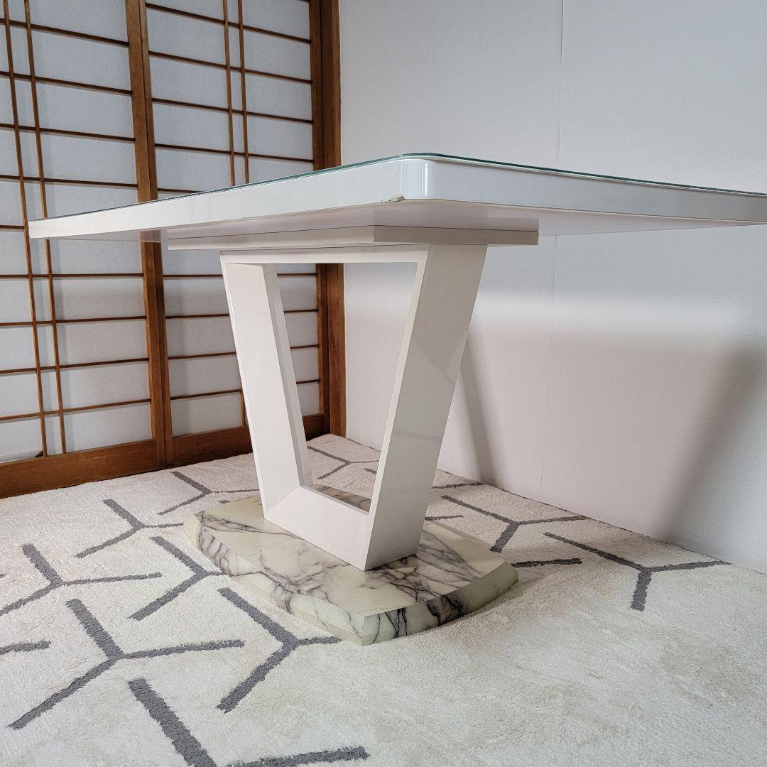 定価89,000円 大理石風ダイニングテーブル 幅150cm奥行85cm高さ77
