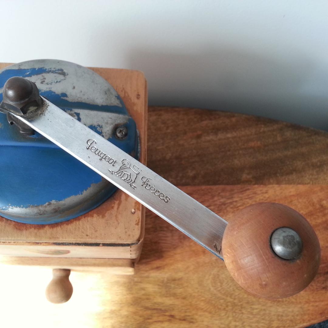 青 プジョー コーヒーミル フランス アンティーク