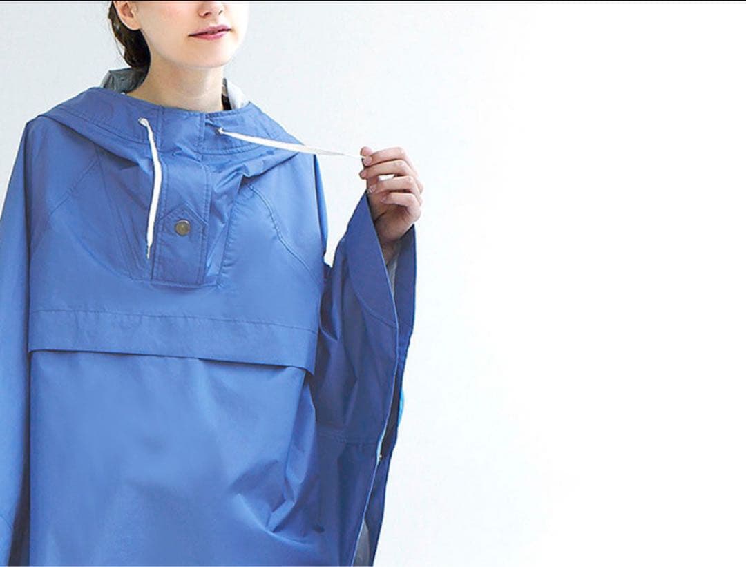 お値下げ　エーグル　未使用　フード付きポンチョ