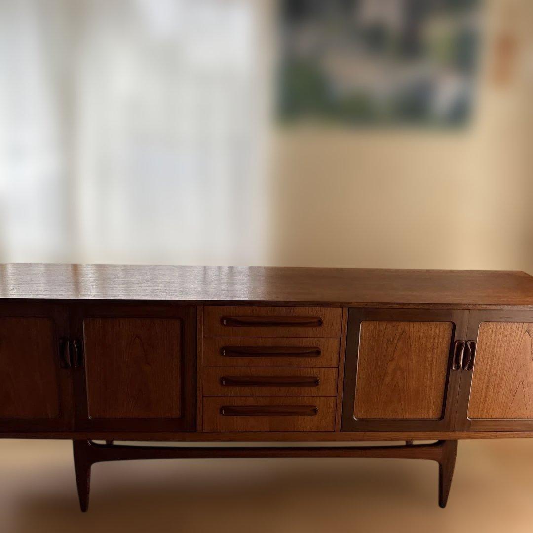 イギリス　ヴィンテージ　G-PLAN ロングサイドポート チーク材