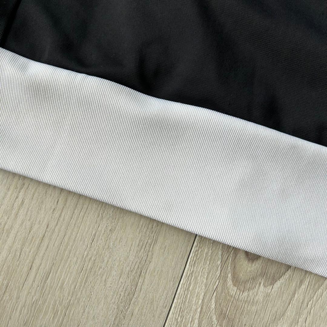 adidas アディダス トラックジャケット ジャージ 黒白 S 襟高