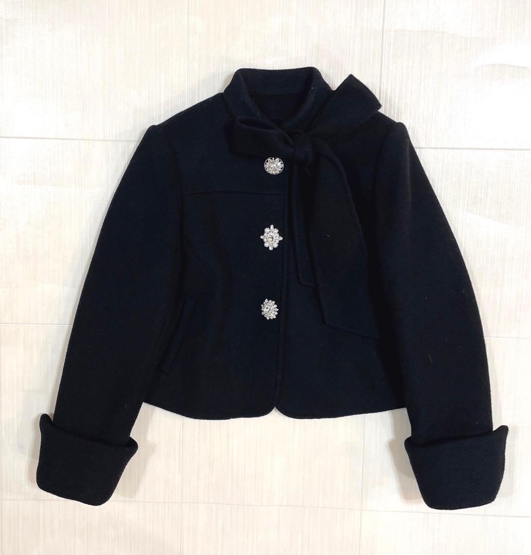 LILY BROWN 完売 2wayリボンビジューコート