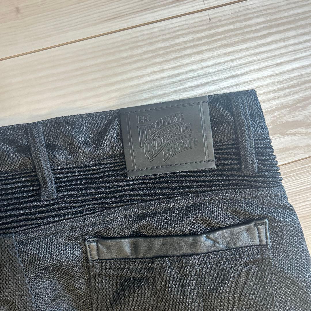 デグナー　ヒートガード付きバイク用メッシュパンツ　黒　L