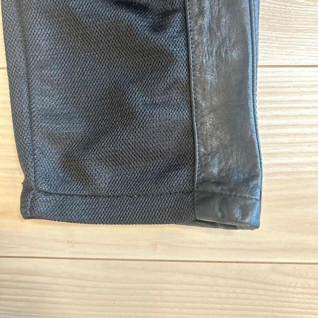 デグナー　ヒートガード付きバイク用メッシュパンツ　黒　L