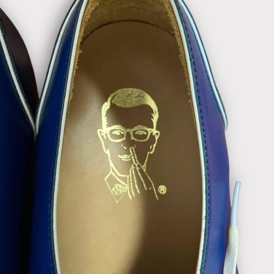 エイチ.カツカワ ドレスシューズ レザー スエード コンビ ビブラムソール