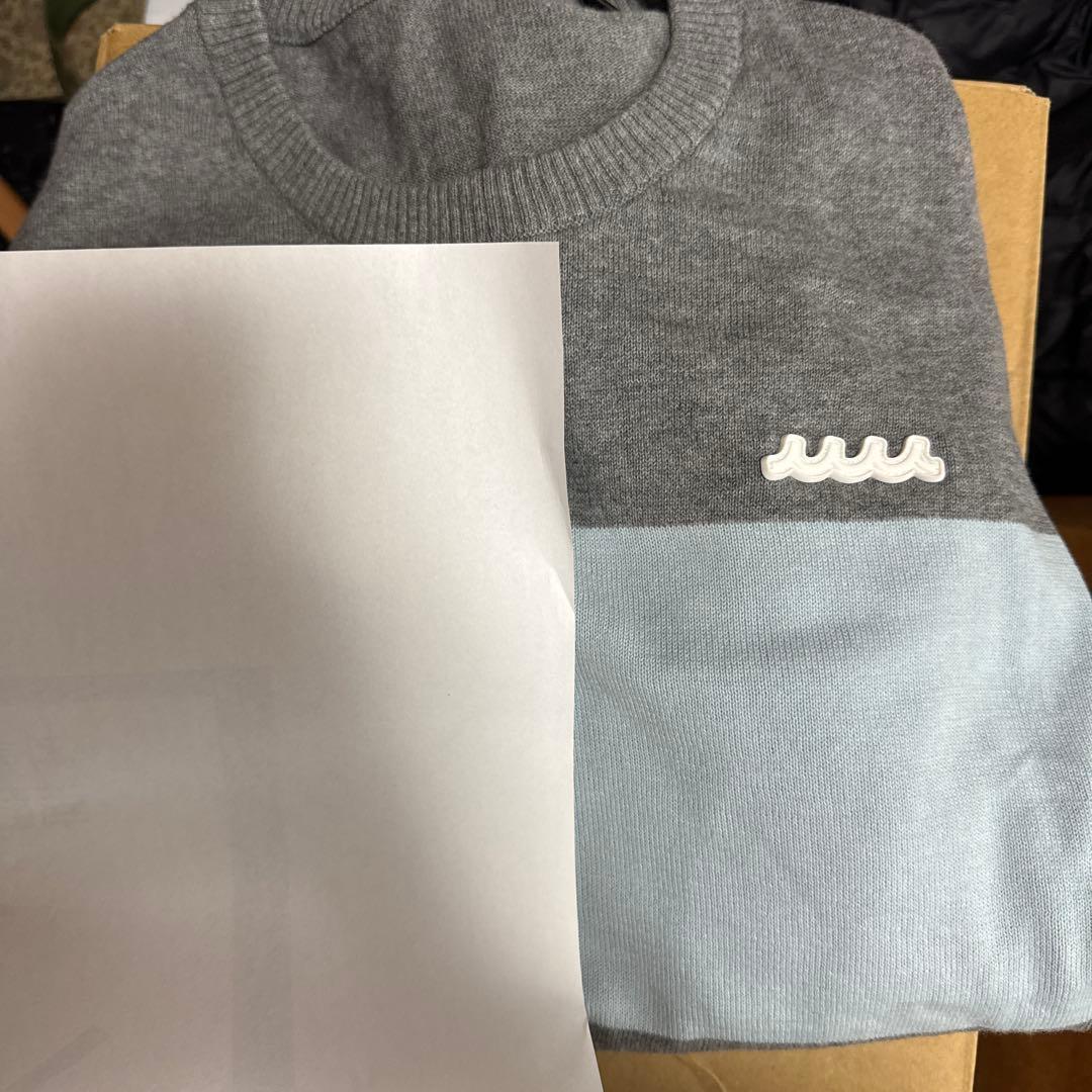 muta クルーネックニット サイズ6 グレー・水色