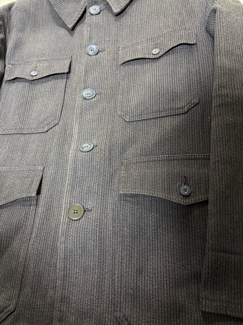 美品 50〜60s pique hunting ジャケット　黒ステッチ　ブラウン