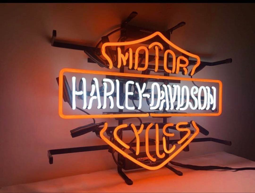本物ネオン管ハーレーダビットソンネオンサイン/Harley-Davidson