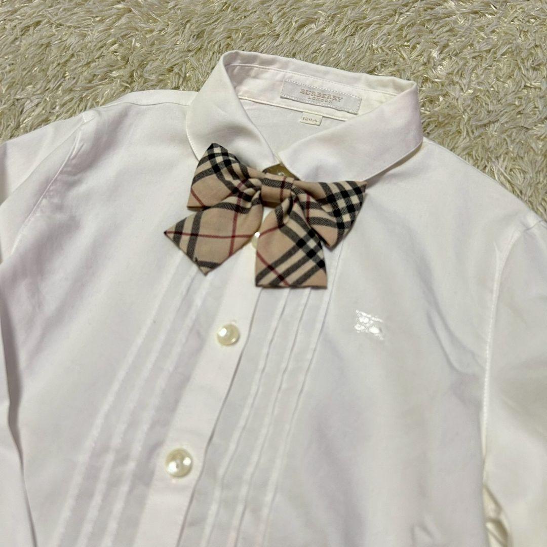 【美品】バーバリーロンドン　子供用　フォーマル　女の子　ブレザー シャツ リボン