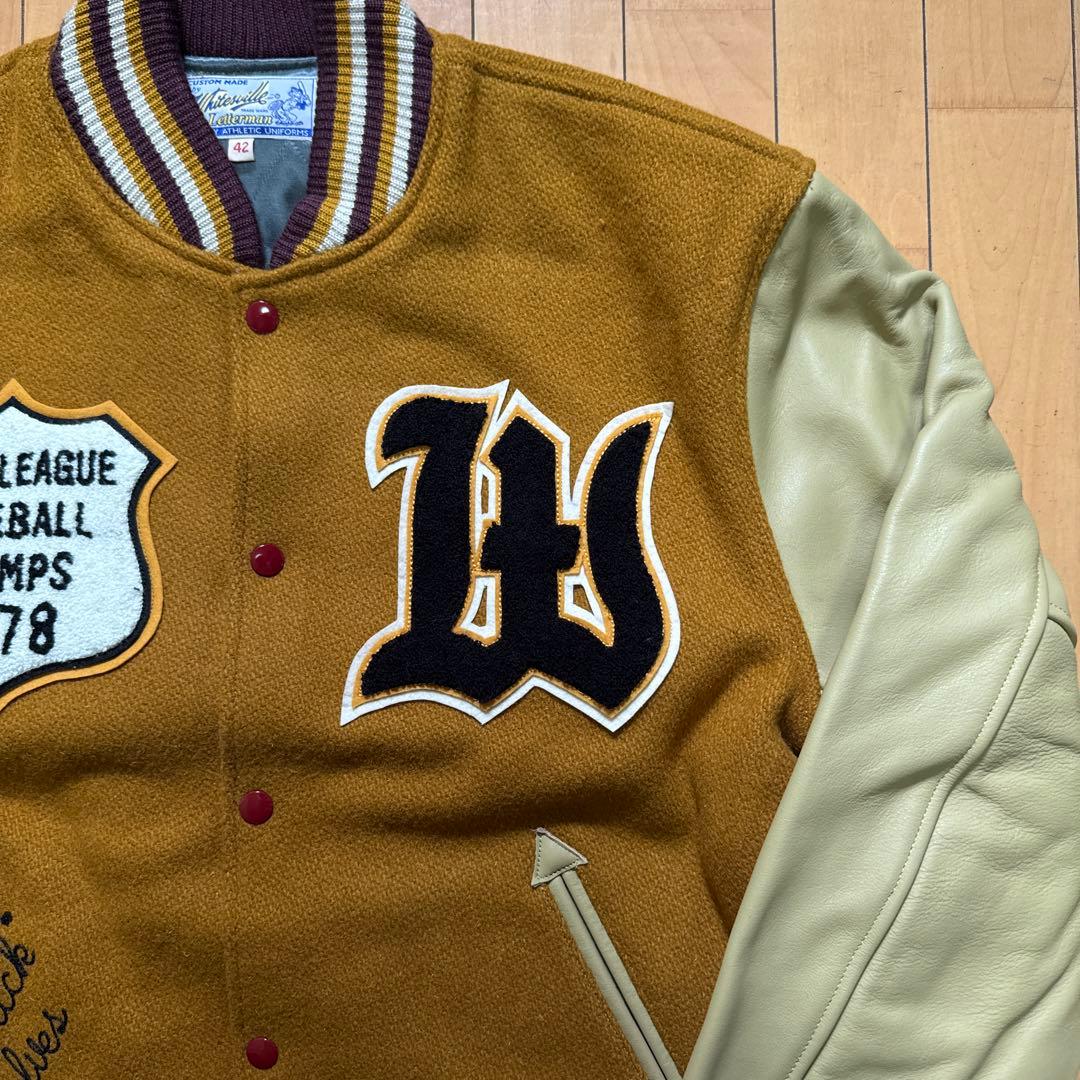 【美品】WHITESVILLE スタジャン 新品未使用 42