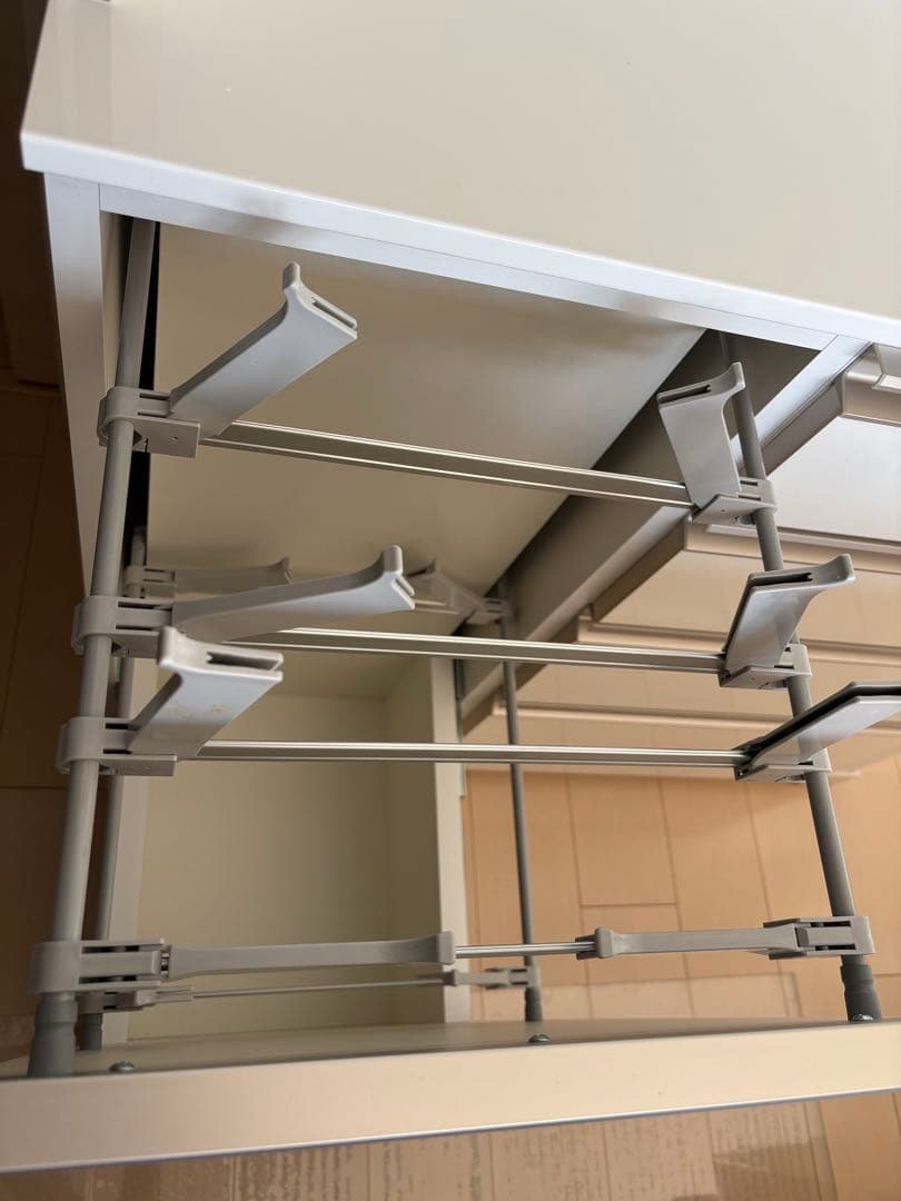 CIEL シエル　オーダー食器棚 4段引き出し ガラス扉　ゴミ箱