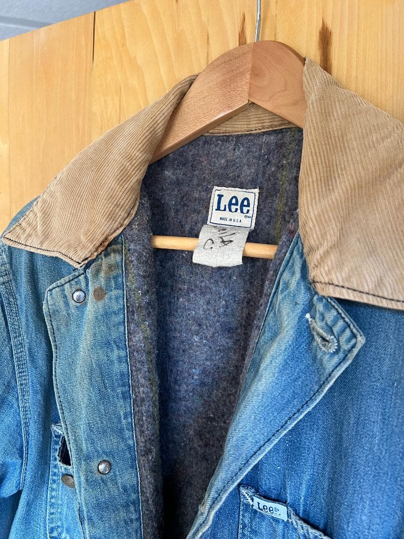 80s Lee 81-LJ デニム カバーオール ブランケット付 アメリカ製