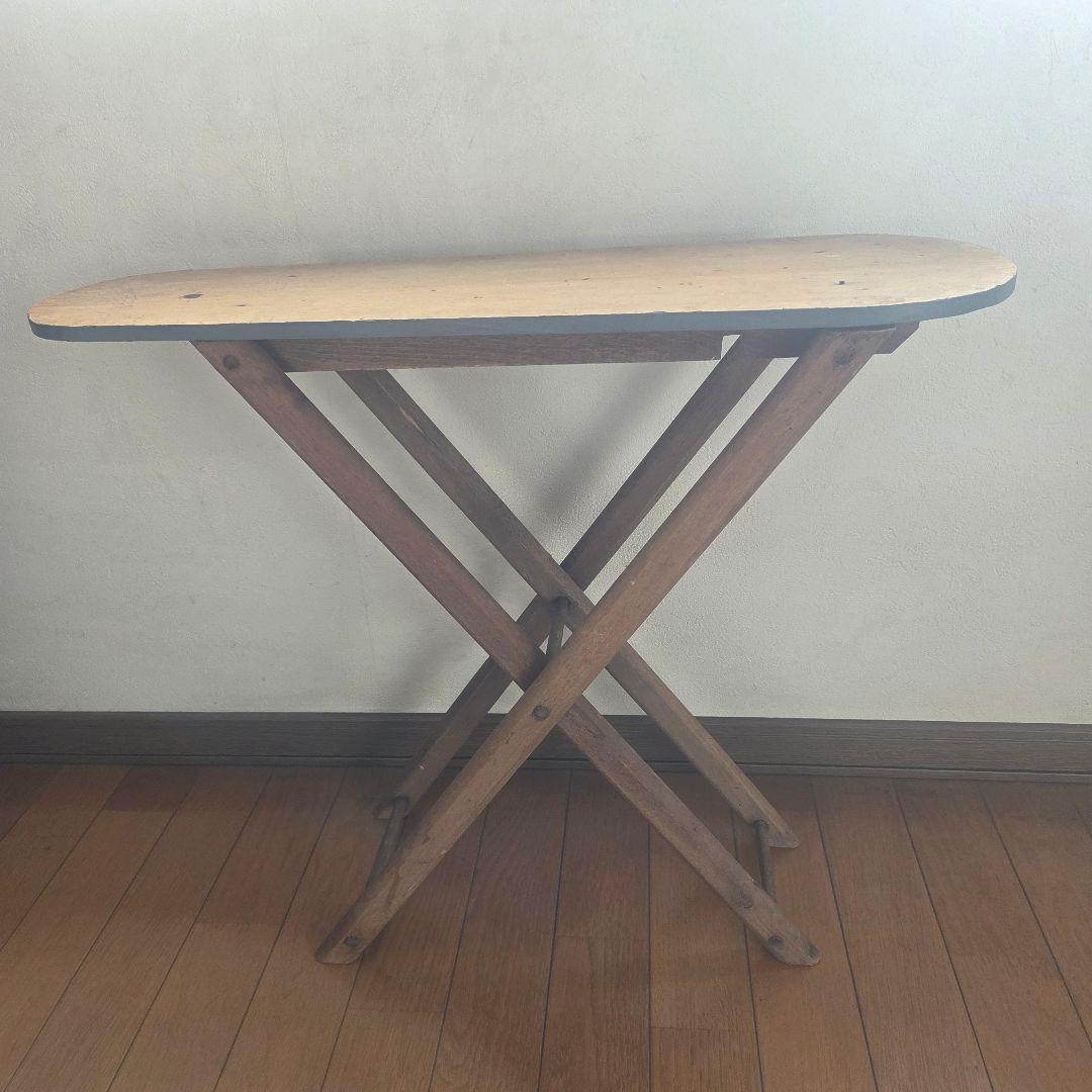 フランス　アンティーク　小さなアイロン台　ままごと