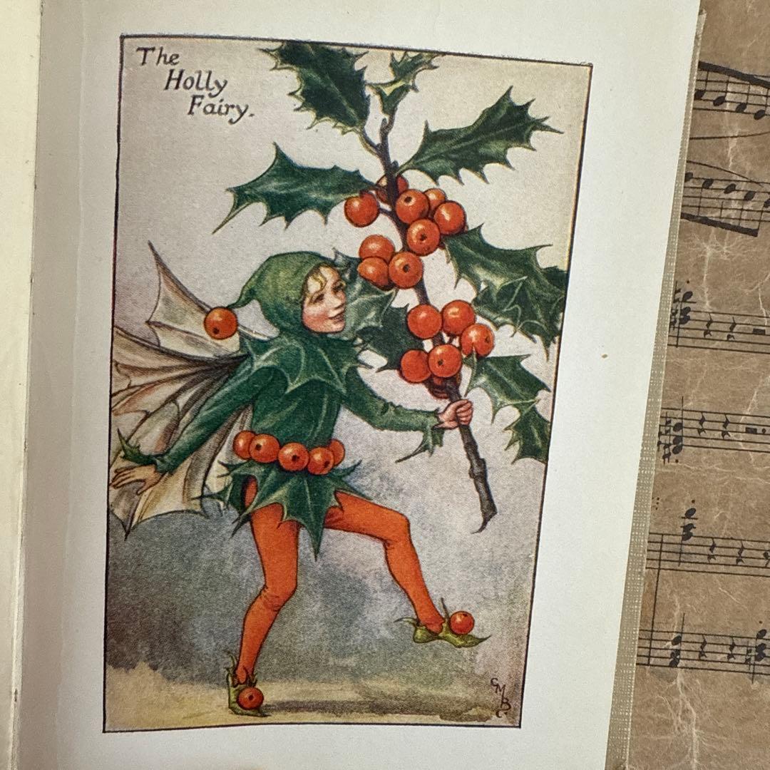稀少アンティーク愛らしい妖精達の挿絵イギリス絵本　洋書　古書ジャンクジャーナルに