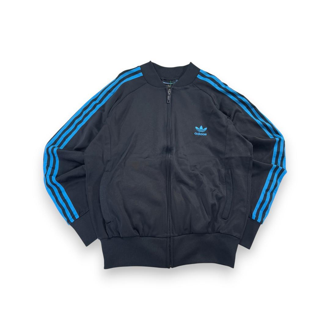 00s アディダス adidas ATP トラックジャケット 黒 水色 M