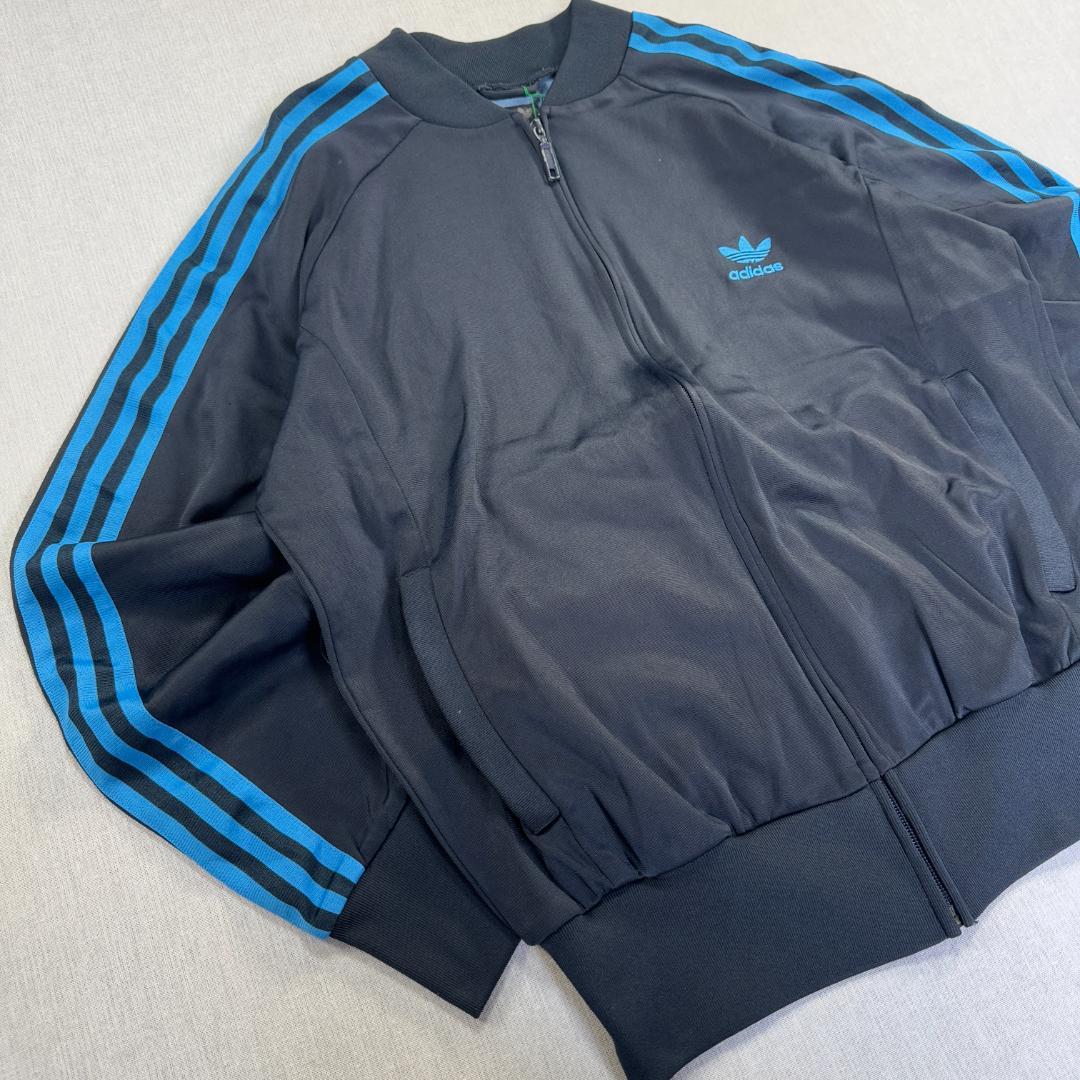 00s アディダス adidas ATP トラックジャケット 黒 水色 M