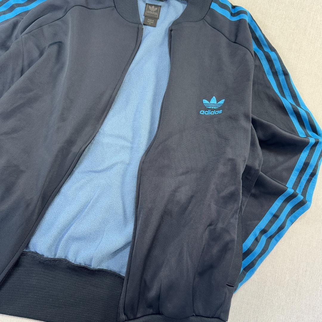 00s アディダス adidas ATP トラックジャケット 黒 水色 M