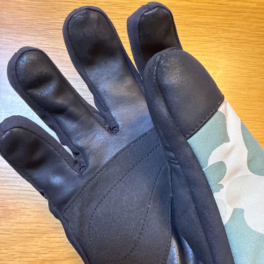 THE NORTH FACE 迷彩 グローブ 黒革手袋　メンズ　Lサイズ