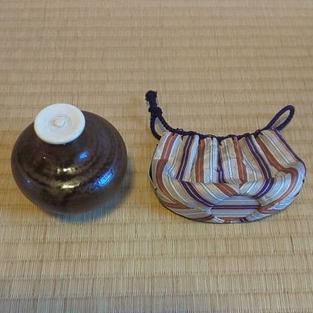 A 44     茶道     茶入   唐物  ( 未使用品 )