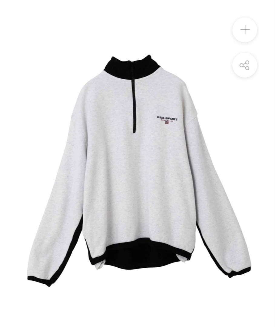 新品　SEA SPORTS BICOLOR HALF-ZIP PULLOVER