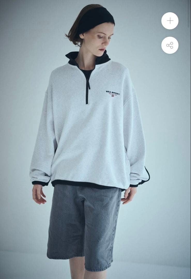 新品　SEA SPORTS BICOLOR HALF-ZIP PULLOVER
