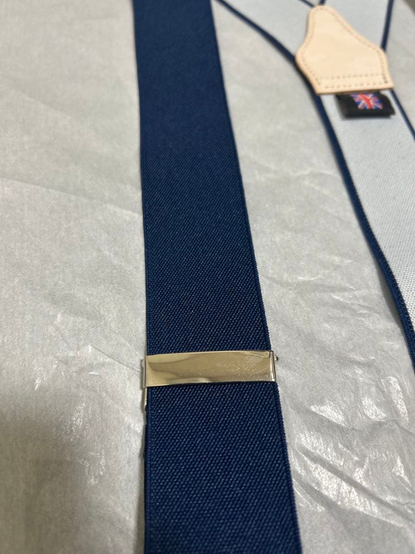 R*l様 アルバートサーストン サスペンダー（ネイビー無地）