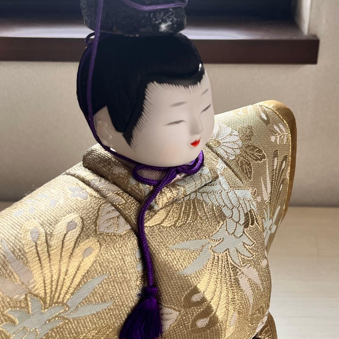 東芸芳山　きめこみ人形　木目込み雛人形　立ひな　桃山　ひな祭り　雛飾り　レトロ