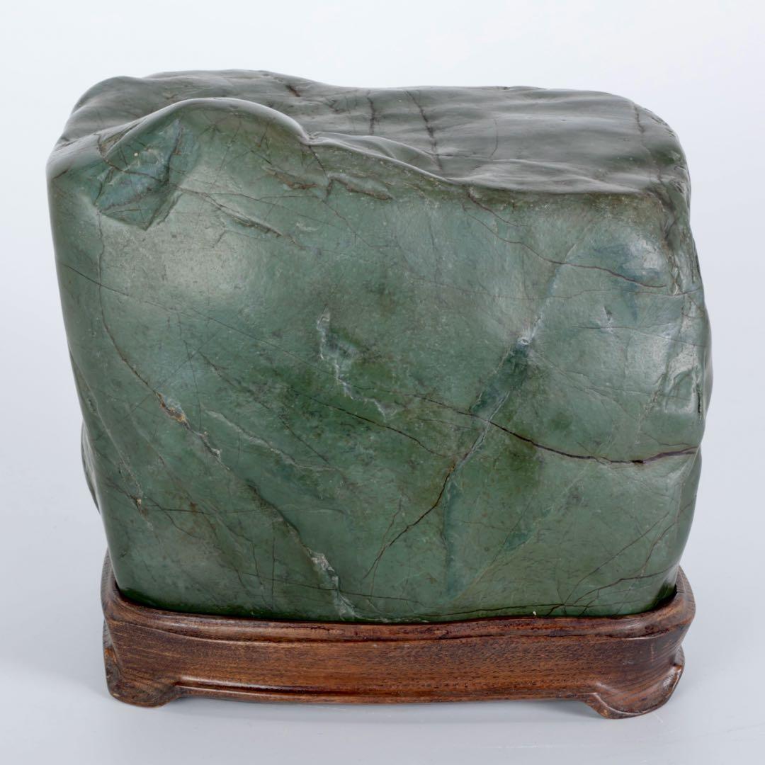 ウ*ム様 神居古潭石 水石 北海道産 8.4kg 台座付 鑑賞石 盆石 景石 天