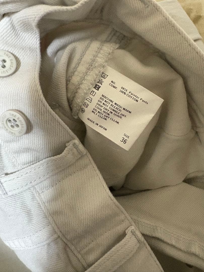 新品未使用SHISHIKUI Painter pants OFFWHITE 36