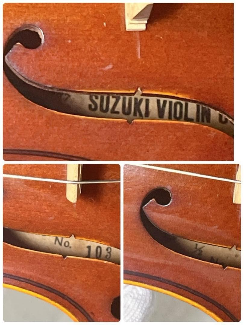 スズキ SUZUKI バイオリン No,103 1/2 弓 ケース付