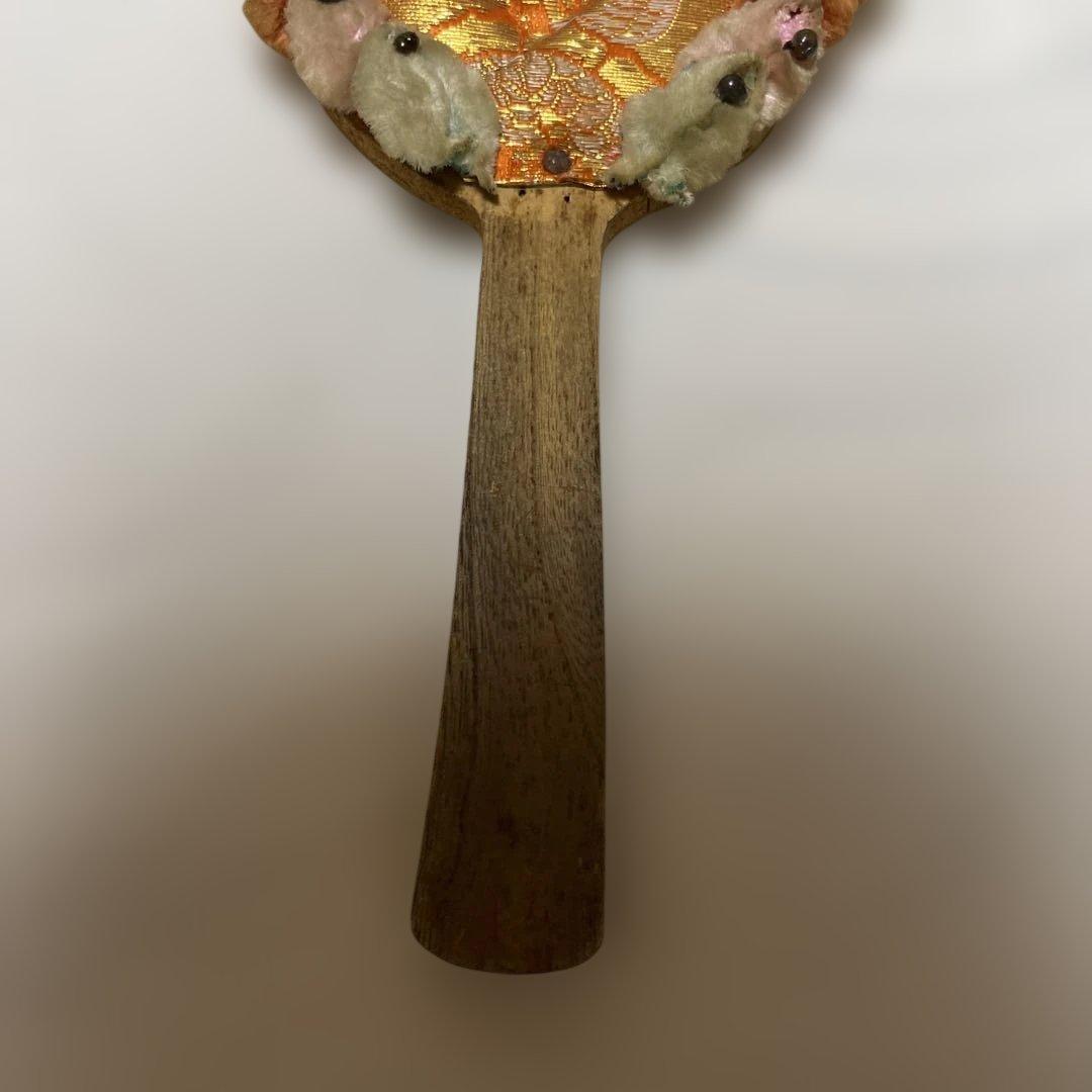 昭和　レトロ　ヴィンテージ　伝統的な羽子板 女性の顔デザイン