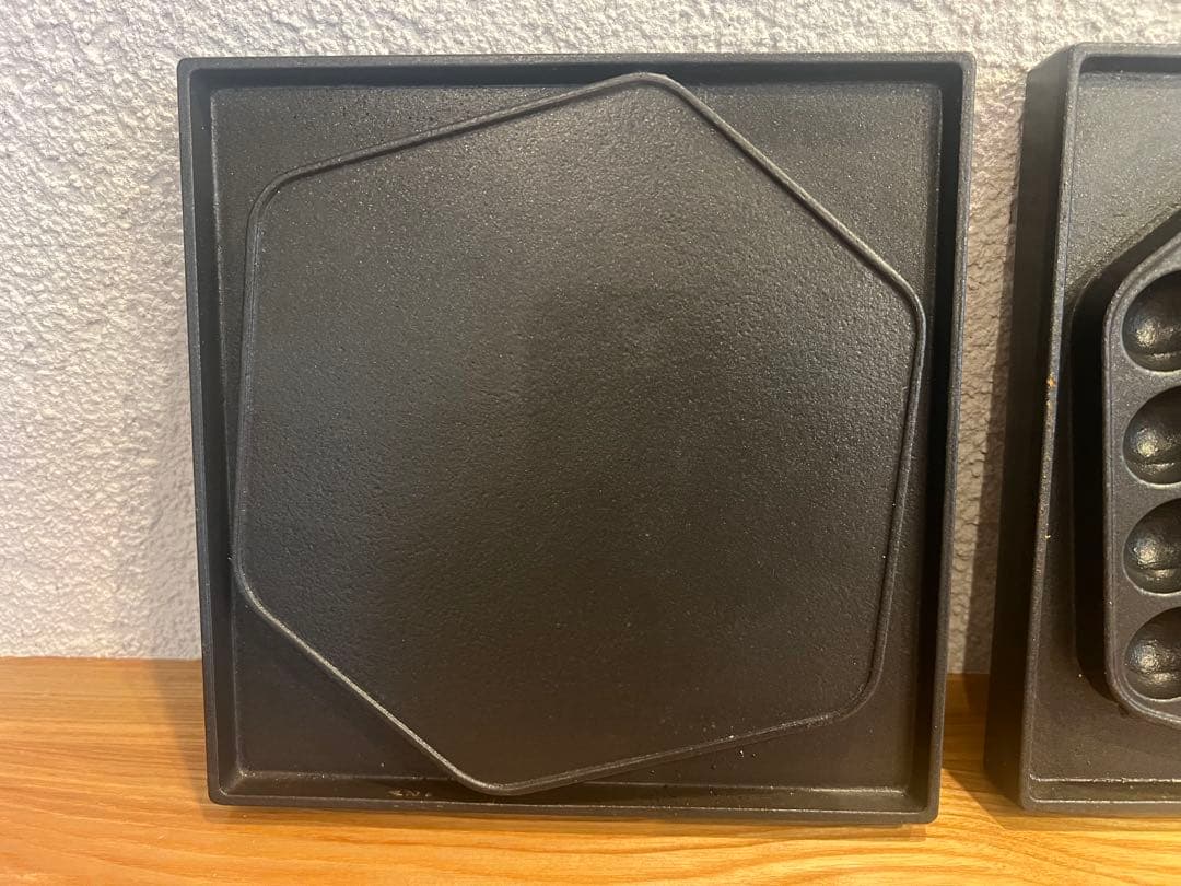 サンテック　バブルワッフル型 2枚1セット　テフロン加工済