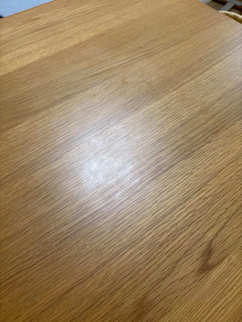 無印良品 リビングでもダイニングでもつかえるテーブル・2・オーク材 説明書付き