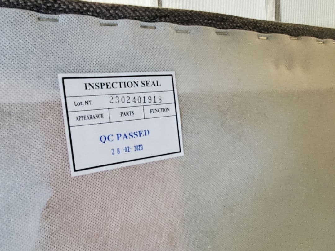 カウチソファ　布張り　グレー