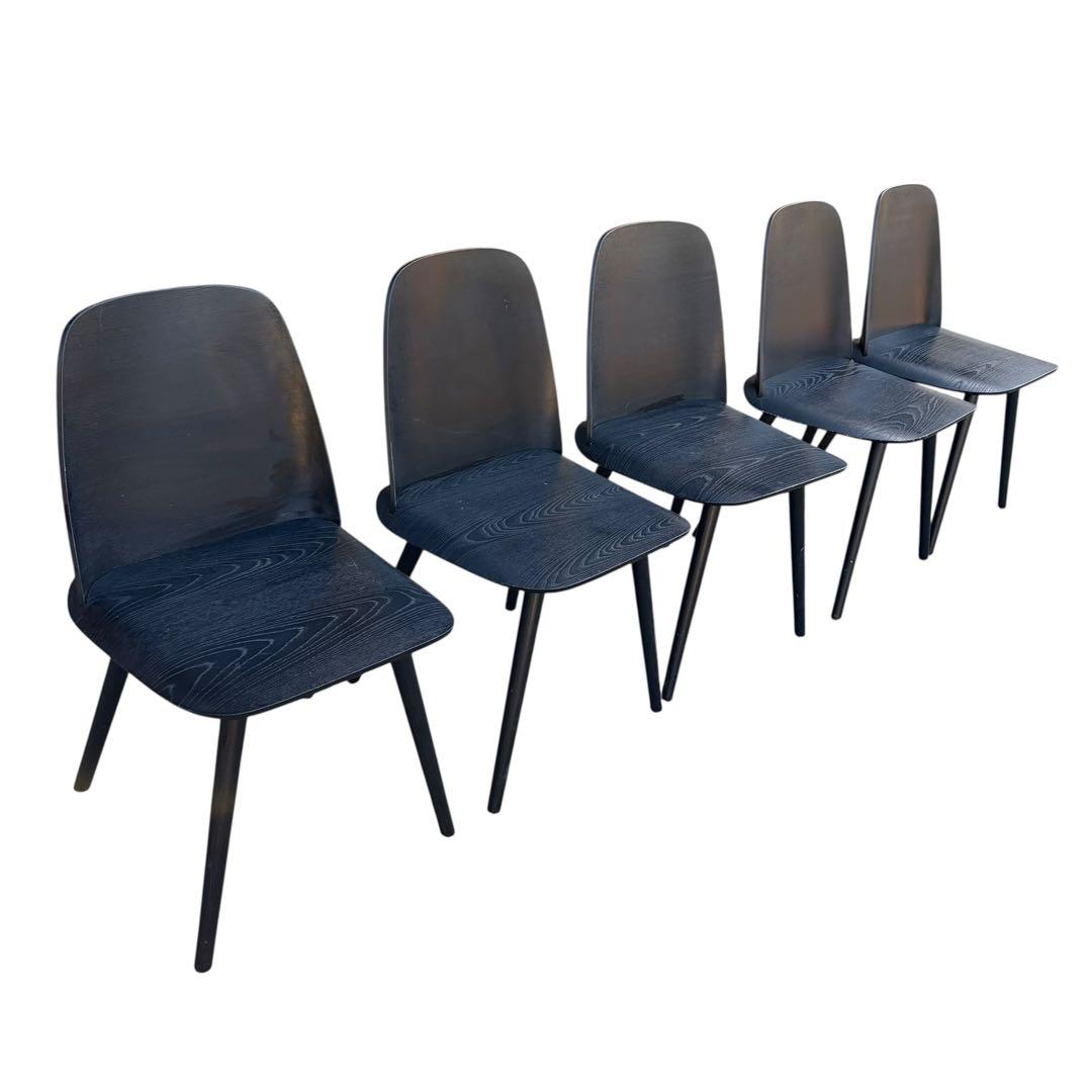 美品　muuto ムート Nerd Chair ナードチェア オーク 一脚 黒②