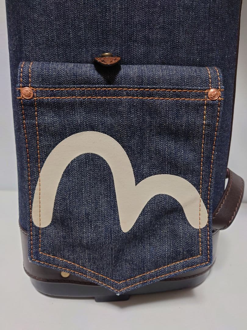 極上極美品✨EVISU＆GOLF デニム キャディバッグ フード一体型初期モデル