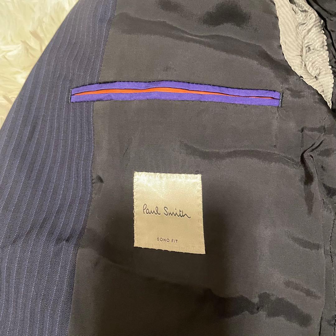 ポールスミス Paul smith スリーピース スーツ ブルー ストライプ